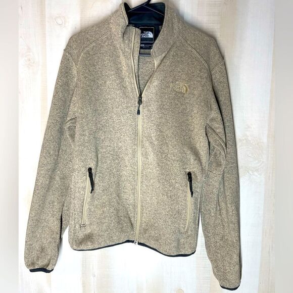 The North Face tan full zip jacket, size medium‎ - Picture 1 of 16